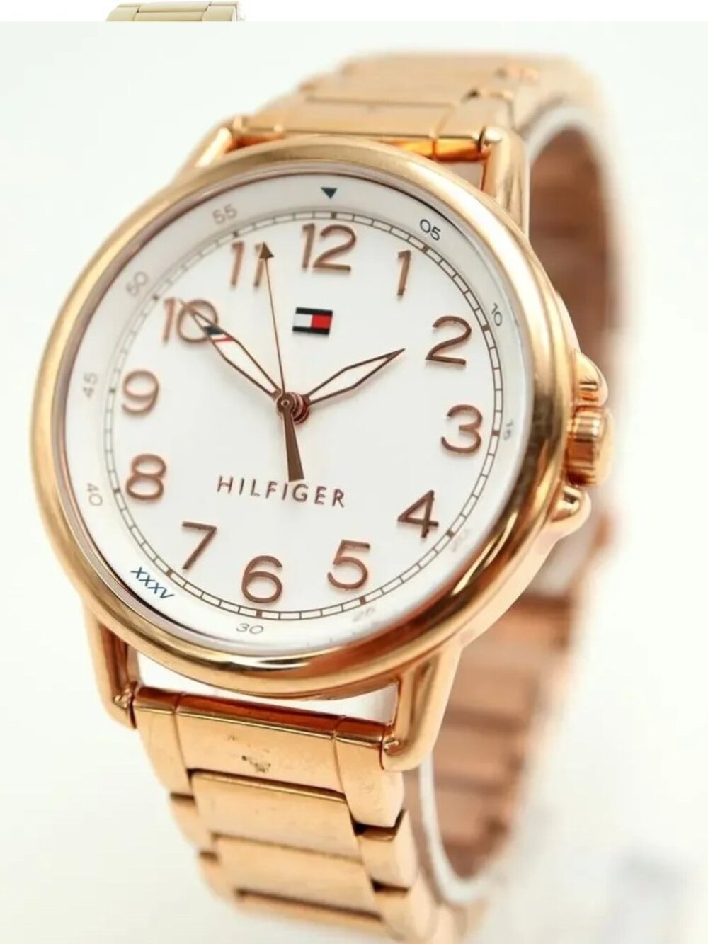 Tommy Hilfiger Quartz Analog White Dial Metal Strap Watch